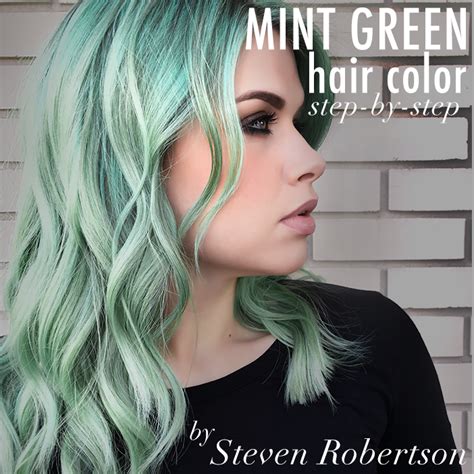 Mint Green Hair Color Step-By-Step | Steven Robertson - Bangstyle ...