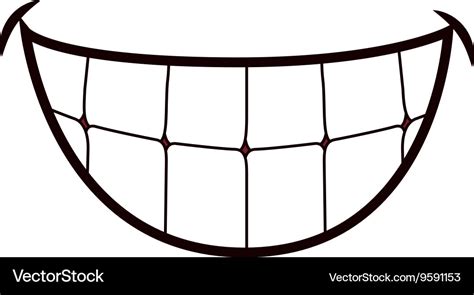 Smile cartoon icon mouth design graphic Royalty Free Vector