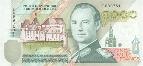 Redeem pre-euro money from Luxembourg - Luxembourgish Franc notes LUF