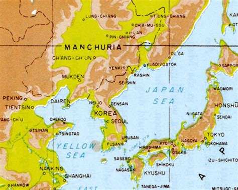 Manchuria World Map