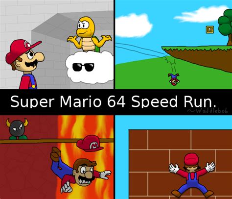 Super Mario 64 Speedrun by Waddlebob on DeviantArt