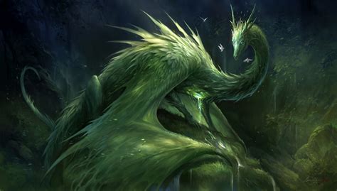 Green Crystal Dragon by sandara on DeviantArt