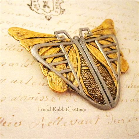 Art Deco Jewelry Butterfly Brooch Pin Vintage Inspired | Etsy