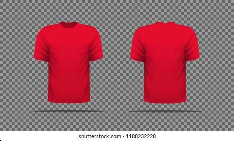 Plain Red T Shirt Front And Back