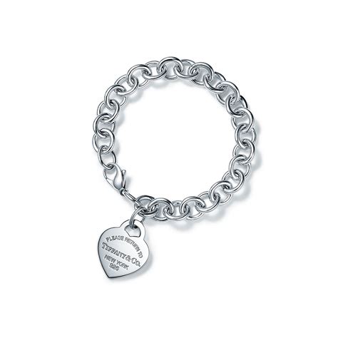 Sterling Silver Heart Tag Charm Bracelet | Tiffany & Co. US