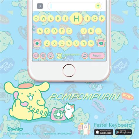 Pompompurin Retro Keyboard Theme⎮ Sanrio (E-Voucher) for Pastel Keyboard App | Lazada.co.th