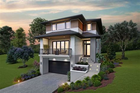 Sloping Lot 3-Story Modern Style House Plan 5331: Mahoney - 5331