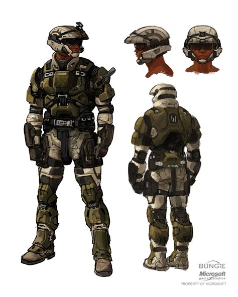 Halo 3 Marine iterations. , Isaac Hannaford | Halo armor, Armor concept ...