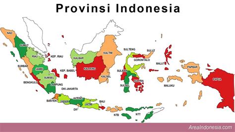 List Of 34 Provinces And 7 Major Islands In Indonesia Completely - Area Indonesia