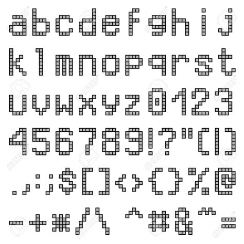 Lower case letters pixel font | Pixel font, Lower case letters, Pixel