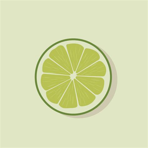 Slice lime vector 12025957 Vector Art at Vecteezy