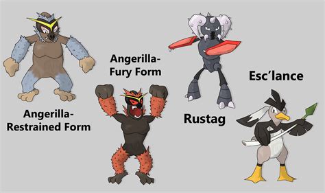 Gorilla Pokemon and Evos by wanderingrandomer on DeviantArt