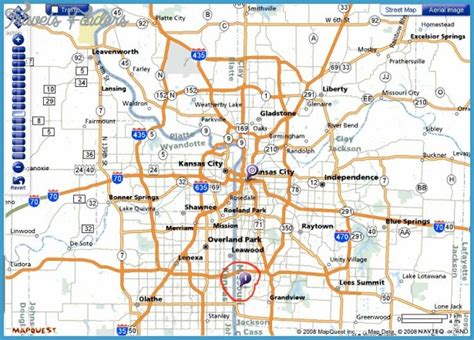 Map Of Kansas City Missouri - TravelsFinders.Com