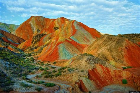 Rainbow Mountains In China's Danxia Landform Geological Park Are Very, Very Real (PHOTOS) | HuffPost