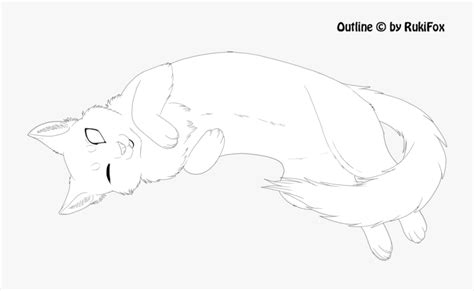 Cat Clipart Lying Down - Cat Laying Down Drawing , Free Transparent Clipart - ClipartKey