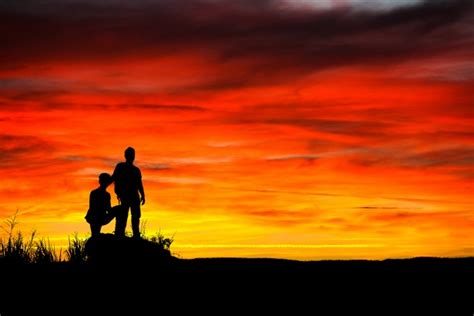 Sunset Sky People Silhouette Free Stock Photo - Public Domain Pictures