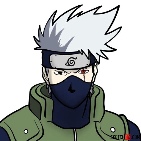 Kakashi Without Mask Drawing