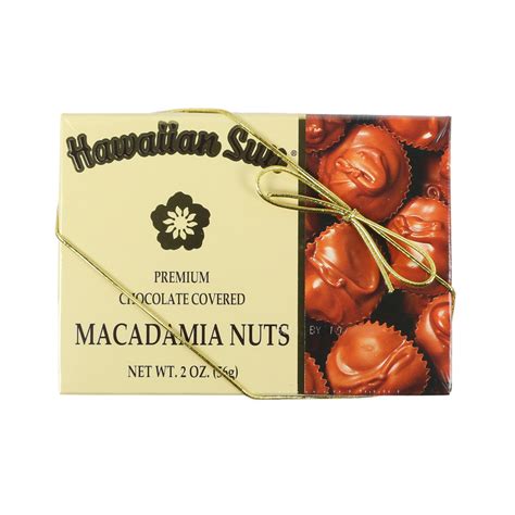 Hawaiian Sun Deluxe Chocolate Covered Whole Macadamia Nuts