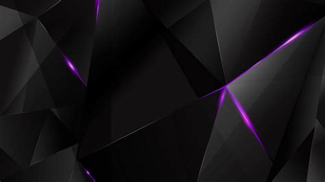 Wallpapers - Purple Abstract Polygons (Black BG) by kaminohunter on DeviantArt