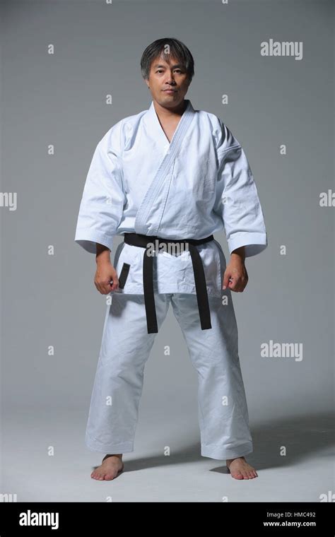 Japanese karate master Stock Photo - Alamy