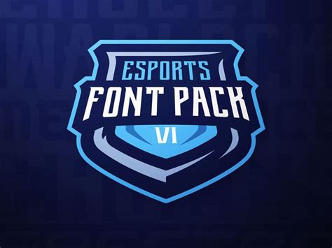 eSports Font Pack Vol. 1 DaseDesigns | Font packs, Esports, Esports logo