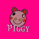 Roblox Piggy Face Character design for embroidery machine – Mydigitize.mx