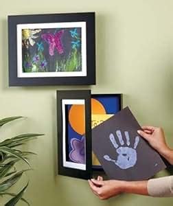 Amazon.com: Set of 2 Easy Change Artwork Frame - Black - 1 Frame Fits 9" x 12" Artwork. F ...