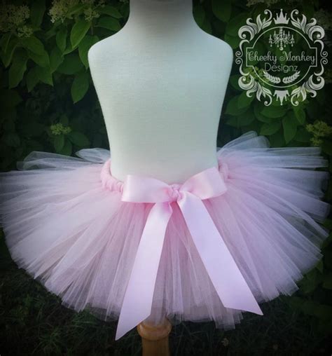 Light Pink Tutu Baby Girl Newborn Toddler by CheekyMonkeyDesignz