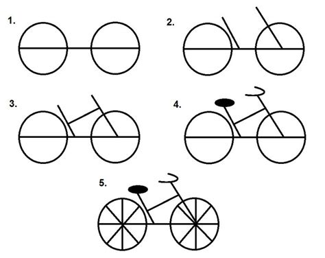 Stick Bicycle Drawing