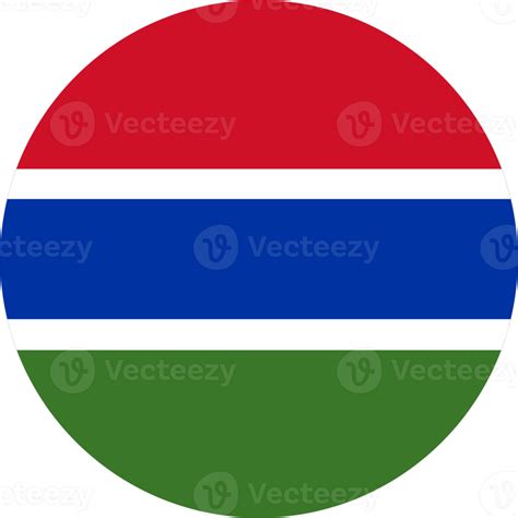 Gambia flag round shape PNG 22111799 PNG