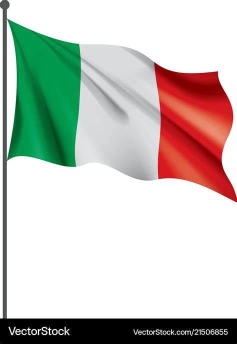 Italy flag Royalty Free Vector Image - VectorStock