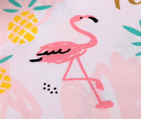 Pink Flamingo Cotton Fabric Flamingo Sewing Pink Flamingo - Etsy