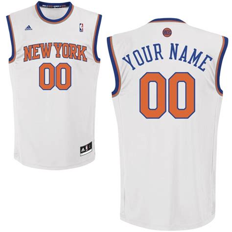 adidas New York Knicks Custom Replica Home Jersey - NBA Store