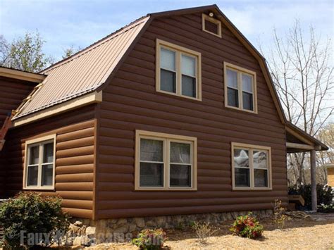 Vinyl Log Siding - Rustic - Exterior - New York - by FauxWoodBeams