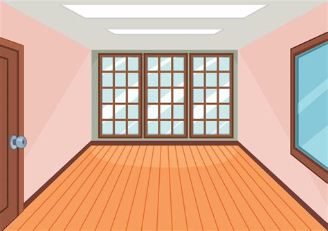 Free Vector | Empty room with pink color