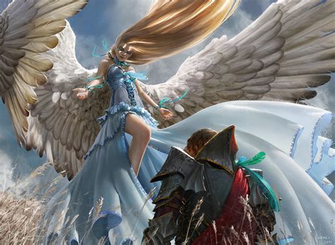 Restoration Angel MtG Art from Avacyn Restored Set by Johannes Voss ...