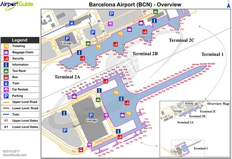 El prat airport map - Barcelona el prat airport map (Catalonia Spain)