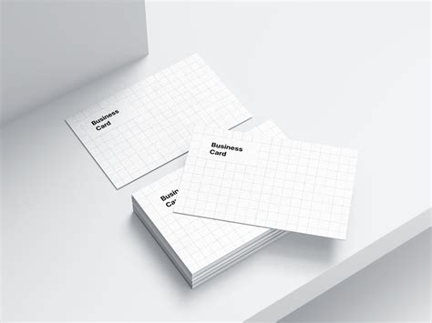 Clean Business Cards Mockup - Mockup World