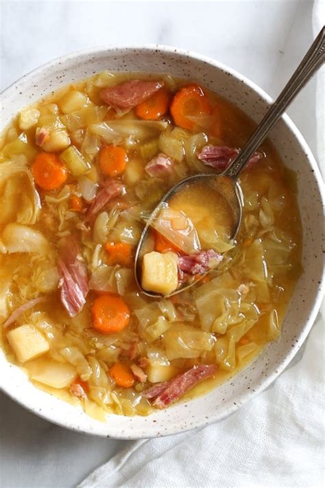 Lauren Scott - Blog: Leftover Ham Bone Soup with Potatoes and Cabbage (Instant Pot, Stove)