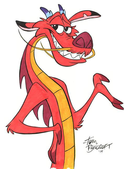 Disney Character, Mushu - Disney Fan Art (36945605) - Fanpop