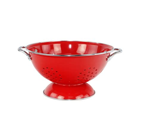 Powder Coated Colander Red | SLX Hospitality