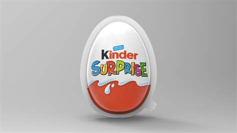 Kinder Egg 3D model animated | CGTrader