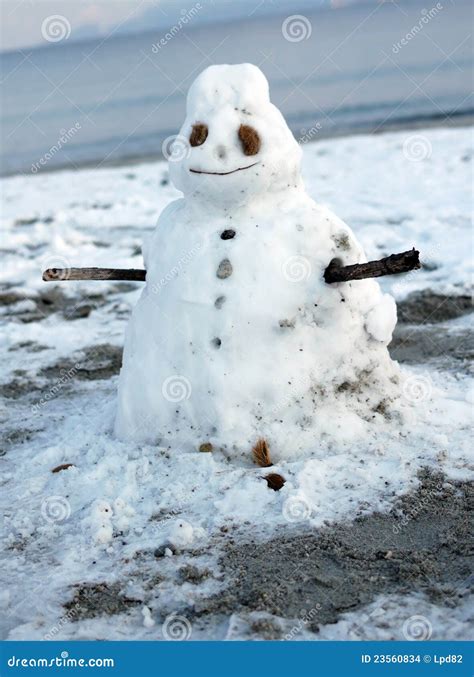 Melting Snowman Stock Images - Image: 23560834