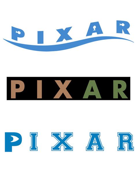 Disney Pixar Logos on SVA Portfolios