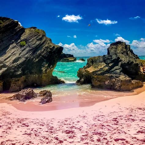 Pink like cotton candy & just as sweet! Check out Bermuda's Pink Sand Beaches. | Pink sand beach ...