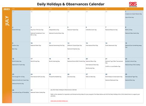 August Holidays And Observances - Ellie Maudie