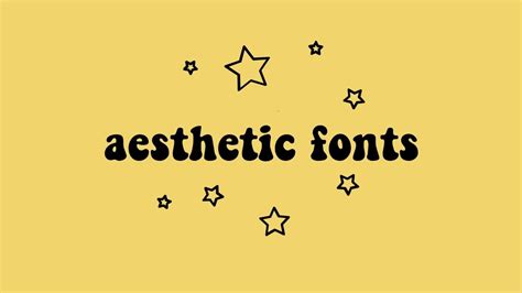 aesthetic fonts âœ§ - YouTube | Fontes de letra, Logotipos retrô, Download de fontes