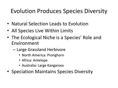 PPT - Chapter 4 Evolution, Biological Communities, and Species ...