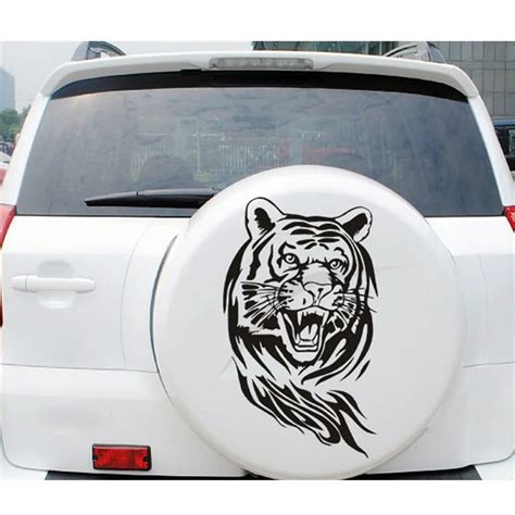 60CM Large Creative Personality Tiger Car Stickers Reflective Vinyl ...