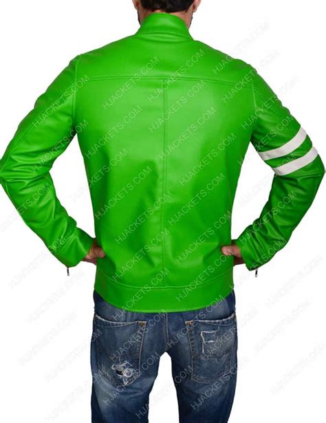 Ben 10 Jacket | Alien Swarm Green Biker Jacket